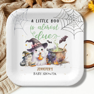 Ein kleiner Boo! Halloween Baby Shower Gender neut Pappteller