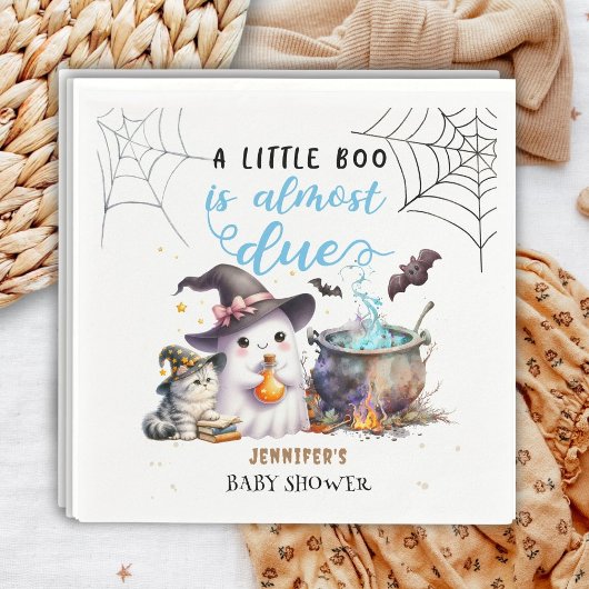 Ein kleiner Boo! Halloween Baby Shower Niedlich Bo Serviette