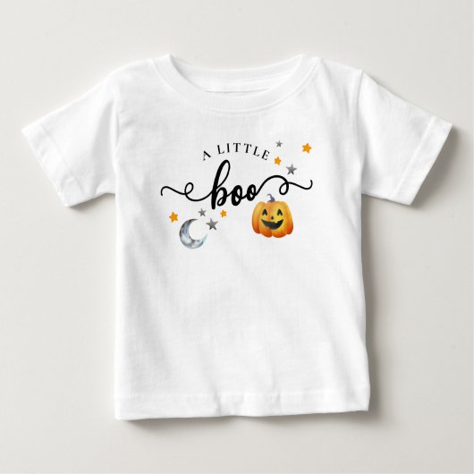 Ein kleiner Boo Halloween Pumpkin Fall Baby T-shirt (Vorderseite)