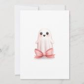 Ein kleiner Boo ist auf dem Weg zu Einladung, Hall Einladung (Rückseite)