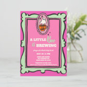 Ein kleiner Boo ist Brunch Baby Dusche Einladung (Stehend Vorderseite)