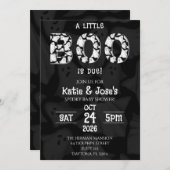 Ein kleiner Boo ist die Due Ghost Baby Dusche Einl Einladung (Vorne/Hinten)