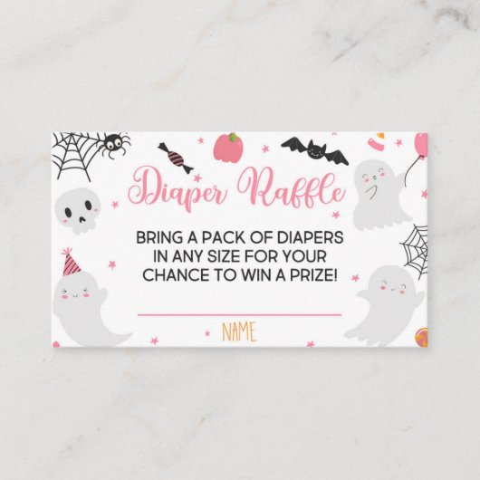 Ein kleiner Boo ist ein fast gebührenpflichtiges W Begleitkarte (Vorderseite)