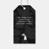 Ein kleiner Boo ist ein guter Baby Duschvorzug Geschenkanhänger (Rückseite)