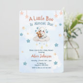 Ein kleiner Boo ist fällig - individuelles Hallowe Einladung (Stehend Vorderseite)