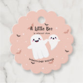 Ein kleiner Boo ist fast das passende Baby Duschko Geschenkanhänger (Vorderseite)