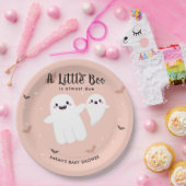 Ein kleiner Boo ist fast das passende Baby Duschko Pappteller (Party)