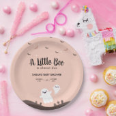 Ein kleiner Boo ist fast das passende Baby Duschko Pappteller (Party)