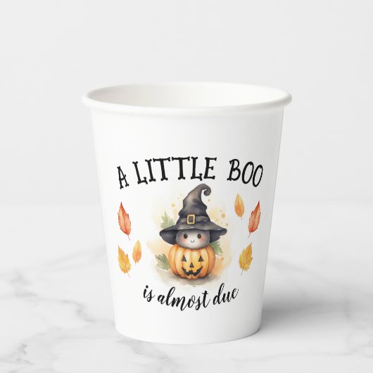 Ein kleiner Boo ist fast das passende Set Pappbecher (Rückseite)