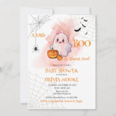 Ein kleiner Boo ist fast die richtige Baby Dusche Einladung (Vorderseite)