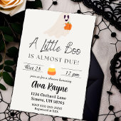 Ein kleiner Boo ist fast Due Baby Dusche einladen Einladung