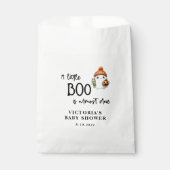 Ein kleiner Boo ist fast Due Baby Dusche Geschenktütchen (Vorderseite)