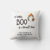 Ein kleiner Boo ist fast Due Baby Dusche Kissen (Vorderseite)