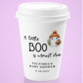 Ein kleiner Boo ist fast Due Baby Dusche Pappbecher