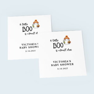 Ein kleiner Boo ist fast Due Baby Dusche Serviette