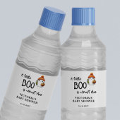 Ein kleiner Boo ist fast Due Baby Dusche Wasserflaschenetikett