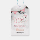 Ein kleiner Boo ist fast Due Girl Baby Dusche Gefa Geschenkanhänger (Vorderseite)