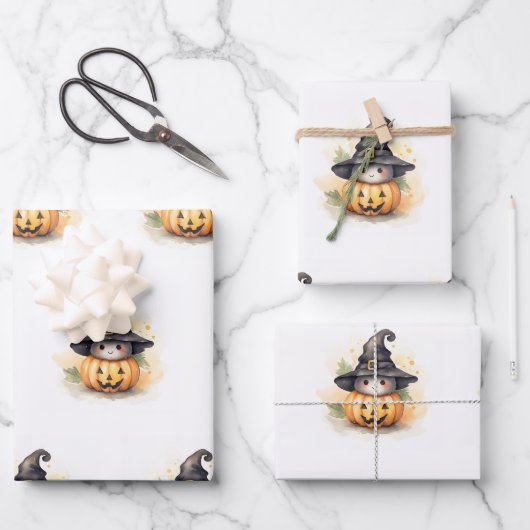 Ein kleiner Boo ist fast fällig Baby Duschgeschenk Geschenkpapier Set (Vorderseite)