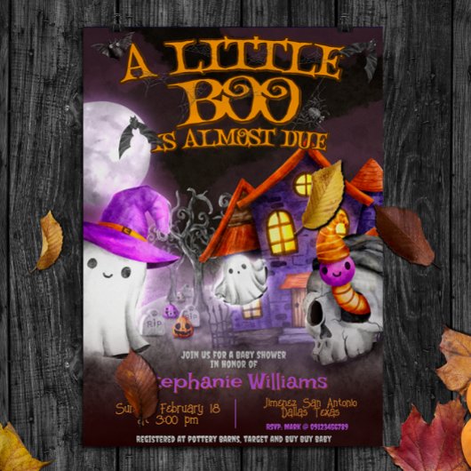 Ein kleiner Boo ist fast fällig Einladung