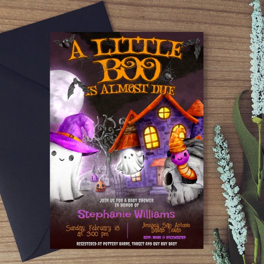 Ein kleiner Boo ist fast fällig Einladung