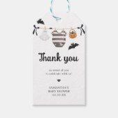 Ein kleiner Boo ist fast fällig für Baby Dusche Li Geschenkanhänger (Vorderseite)