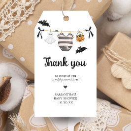 Ein kleiner Boo ist fast fällig für Baby Dusche Li Geschenkanhänger