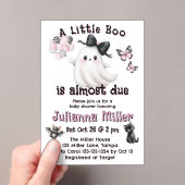 Ein kleiner Boo ist fast fällig - Halloween-Kinder Acryleinladungen (Insitu (Handheld))