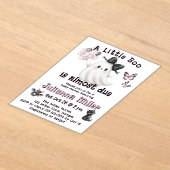 Ein kleiner Boo ist fast fällig - Halloween-Kinder Acryleinladungen (Ablage )