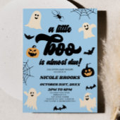 Ein kleiner Boo ist fast fällig! Halloween-Kinderd Einladung