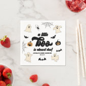 Ein kleiner Boo ist fast fällig! Halloween-Kinderd Serviette (Beispiel)