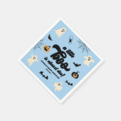 Ein kleiner Boo ist fast fällig! Halloween-Kinderd Serviette (Ecke)