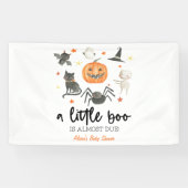 Ein kleiner Boo ist fast fällig! Kinderdusche Hall Banner (Horizontal)