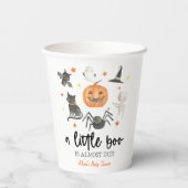 Ein kleiner Boo ist fast fällig! Kinderdusche Hall Pappbecher (Rückseite)