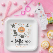 Ein kleiner Boo ist fast fällig! Kinderdusche Hall Pappteller (Party)