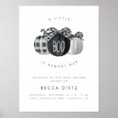 Ein kleiner Boo ist fast fällig! Neutrale Babydusc Poster (Vorne)