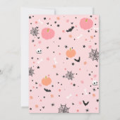 Ein kleiner Boo ist fast fällig, Niedliche Ghost B Einladung (Rückseite)