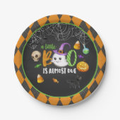 Ein kleiner Boo ist fast fällig (schwarz) Party Pl Pappteller (Vorderseite)