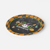 Ein kleiner Boo ist fast fällig (schwarz) Party Pl Pappteller (Schrägansicht)