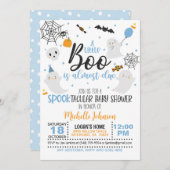 Ein kleiner Boo ist fast gebührend eingeladen - Bl Einladung (Vorne/Hinten)