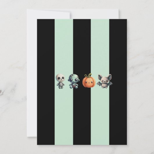 Ein kleiner Boo ist fast gerade wegen Halloween Ba Einladung (Rückseite)