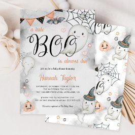 Ein kleiner Boo ist fast gerade wegen Halloween-Ki Einladung