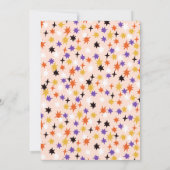 Ein kleiner Boo ist fast gerade wegen Halloween-Ki Einladung (Rückseite)