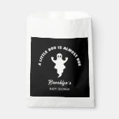 Ein kleiner Boo ist fast passend Babydusche Schwar Geschenktütchen (Vorderseite)