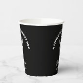 Ein kleiner Boo ist fast passend Babydusche Schwar Pappbecher (Links)