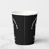 Ein kleiner Boo ist fast passend Babydusche Schwar Pappbecher (Rechts)