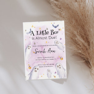 Ein kleiner Boo ist fast passend für eine Babydusc Einladung