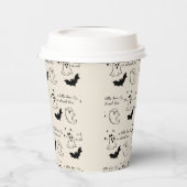 Ein kleiner Boo ist fast passend für eine Babydusc Pappbecher (Links)