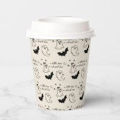 Ein kleiner Boo ist fast passend für eine Babydusc Pappbecher (Rückseite)