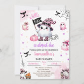 Ein kleiner Boo ist fast wegen Babydusche Einladung (Vorderseite)