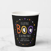 Ein kleiner Boo ist fast wegen Babydusche Pappbecher (Vorderseite)